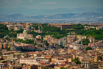 Papier Peint photo Lavable Naples View of the Capodimonte residential area of Naples, Italy.
