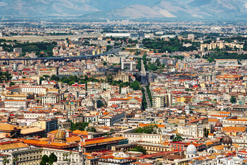 View of the neighborhood of Naples, Italy.