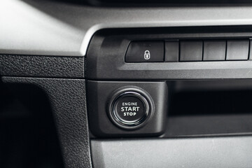 Van car engine start and stop button