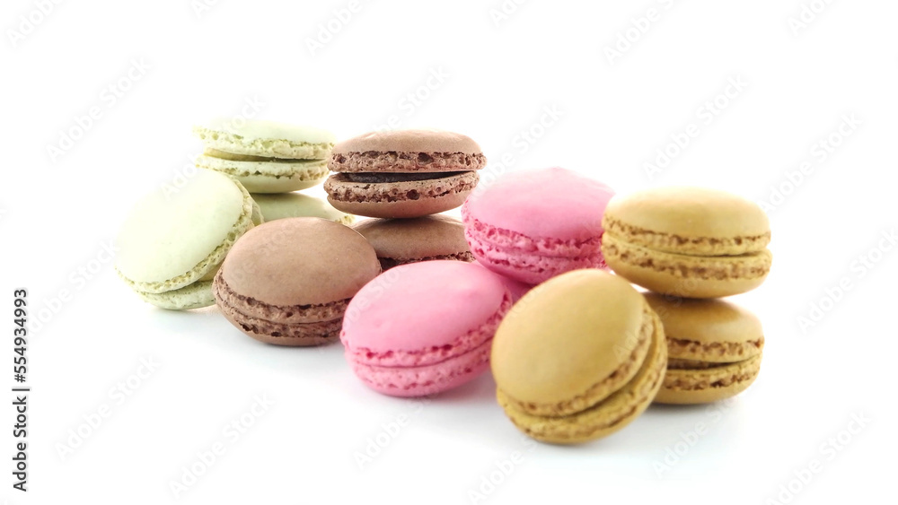 Poster colorful french macarons