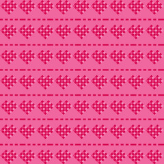 pink background with hearts