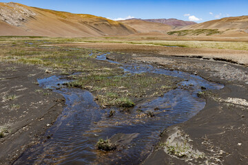 Landscape at Paso Vergara - crossing the border from Chile to Argentina while traveling South America