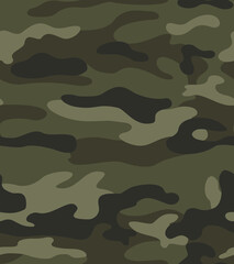 
Army camo seamless modern khaki pattern, seamless background, fabric texture. Hunting pattern.