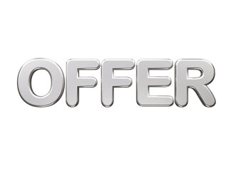 Offer text effect vector illustration 