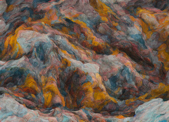 Background abstract image art with geological patterns created with Generative AI technology