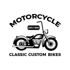 Motorcycle logo vector design template
