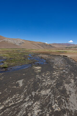 Landscape at Paso Vergara - crossing the border from Chile to Argentina while traveling South America