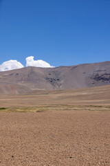 Landscape at Paso Vergara - crossing the border from Chile to Argentina while traveling South America