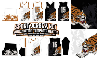 Fototapeta premium sport Jersey Apparel Sport Wear Sublimation pattern Design 271 for Soccer Football E-sport Basketball volleyball Badminton Futsal t-shirt