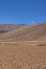 Landscape at Paso Vergara - crossing the border from Chile to Argentina while traveling South America