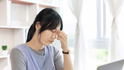 Asian male staffers are disappointed by the mistakes made, Despair or disappointment, Sad feeling,...