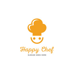 Happy Chef Logo Vector Icon Illustration