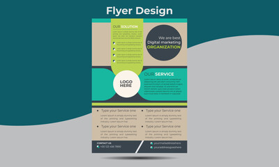 Corporate Business flyer design Template