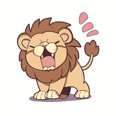 Obraz na płótnie Canvas Vector illustration of a Baby Lion