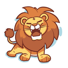 Obraz na płótnie Canvas Vector illustration of a Baby Lion