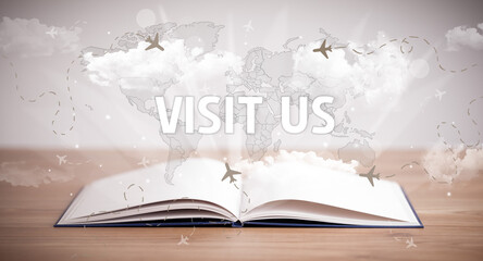 open book, vacation concept concept