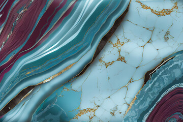 Blue and gol marble Luxury background texture design for wedding invitation card, cover, packaging , fashion vector template