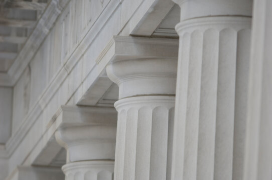 Architectural detail on a historic building in downtown Lincoln, Nebraska, USA; Lincoln, Nebraska, United States of America