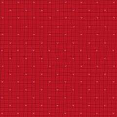 red background with lines and hearts
