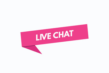 live chat button vectors. sign label speech bubble live chat
