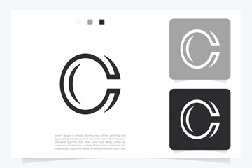 Letter c logo icon design template elements