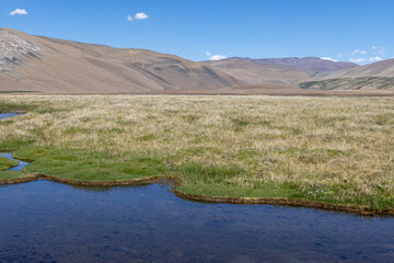 Landscape at Paso Vergara - crossing the border from Chile to Argentina while traveling South America
