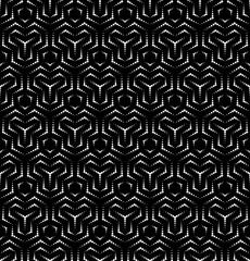 Vector seamless texture. Modern geometric background . A grid with hexagons of points.