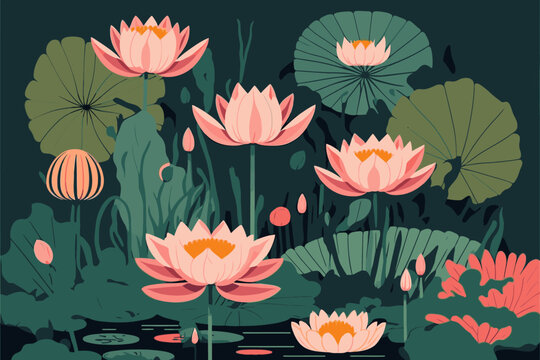 Lotus Background Images – Browse 338,340 Stock Photos, Vectors, and Video |  Adobe Stock