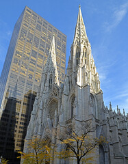 Obraz na płótnie Canvas St. Patrick's Cathedral, Catholic cathedral in Midtown Manhattan neighborhood of New York City