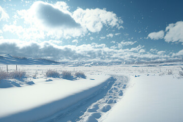 Obraz premium winter landscape with trees,trees in the snow,snow covered trees