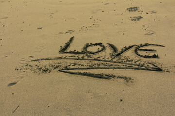 inscription on the sand