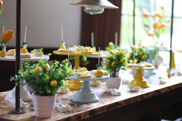 Lemon Dessert decorations cookies treats