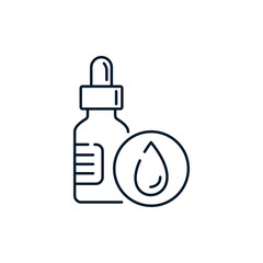 Cosmetic solution. Vector icon isolated on white background.