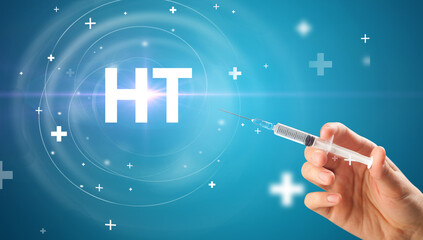 Syringe needle with virus vaccine