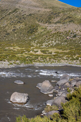 Landscape at Paso Vergara - crossing the border from Chile to Argentina while traveling South America
