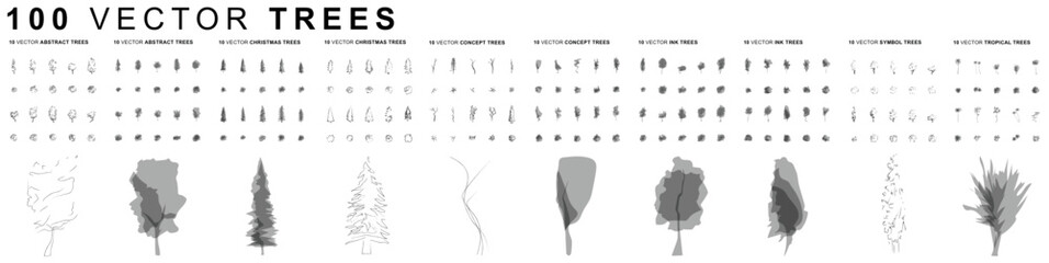 100 Trees - Vector © Seiji 345