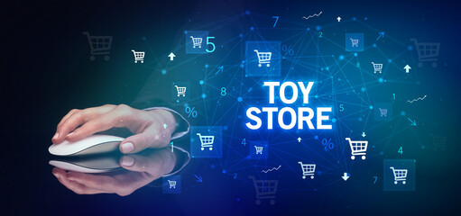 male hand holding wireless peripheral