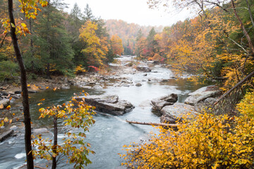Fototapeta na wymiar Audra State Park in Fall, West Virginia