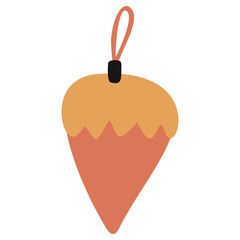 Christmas Elegant PNG isolated clipart. Boho kids design poster.Doodled drawing in scandinavian style.