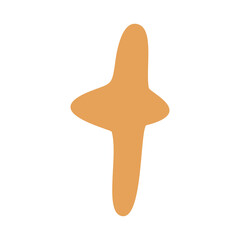 Obraz premium Christmas Elegant PNG isolated clipart. Boho kids design poster.Doodled drawing in scandinavian style.