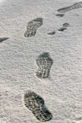 Spuren im Schnee