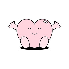 cute heart characters