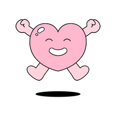 Fototapeta premium cute heart characters
