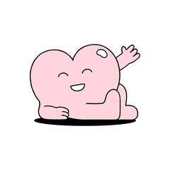 cute heart characters