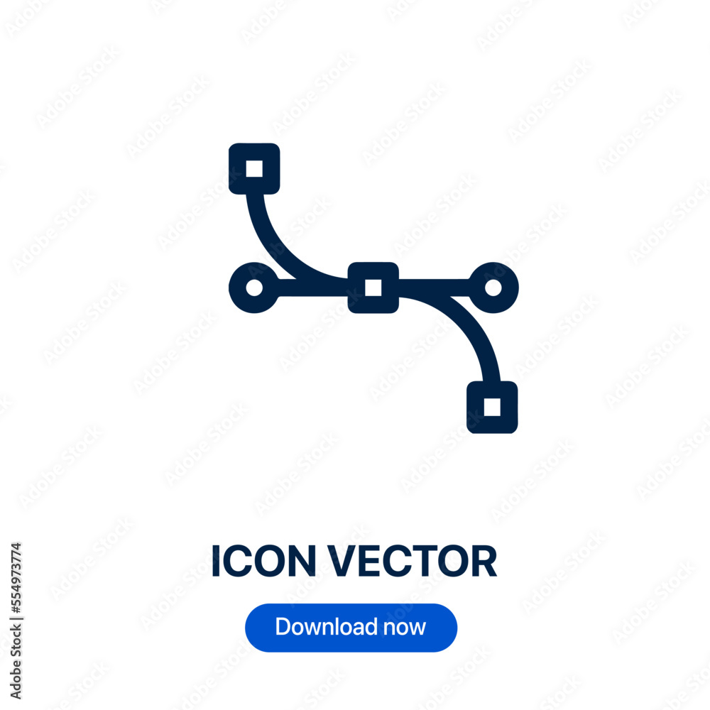 Poster anchor point icon vector. linear style sign for mobile concept and web design. anchor point symbol i