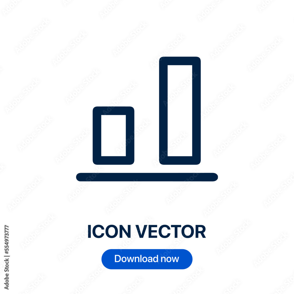 Poster alignment icon vector. linear style sign for mobile concept and web design. alignment symbol illustr