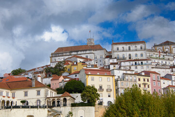 Fototapeta na wymiar Architecture of the pretty city of Coimbra in the west of Portugal