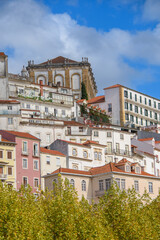 Fototapeta na wymiar Architecture of the pretty city of Coimbra in the west of Portugal