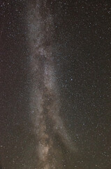 Starry night with the milky way in the alps 