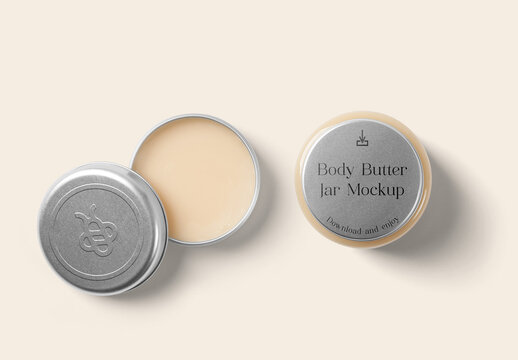 Body Butter Jar Mockups